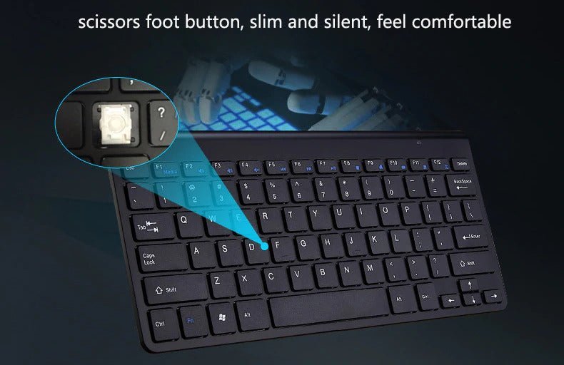 2.4 GHz Wireless Mini Keyboard And Optical Mouse Set - Rise and Shine Custom Creations