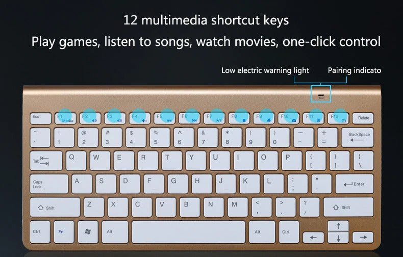 2.4 GHz Wireless Mini Keyboard And Optical Mouse Set - Rise and Shine Custom Creations